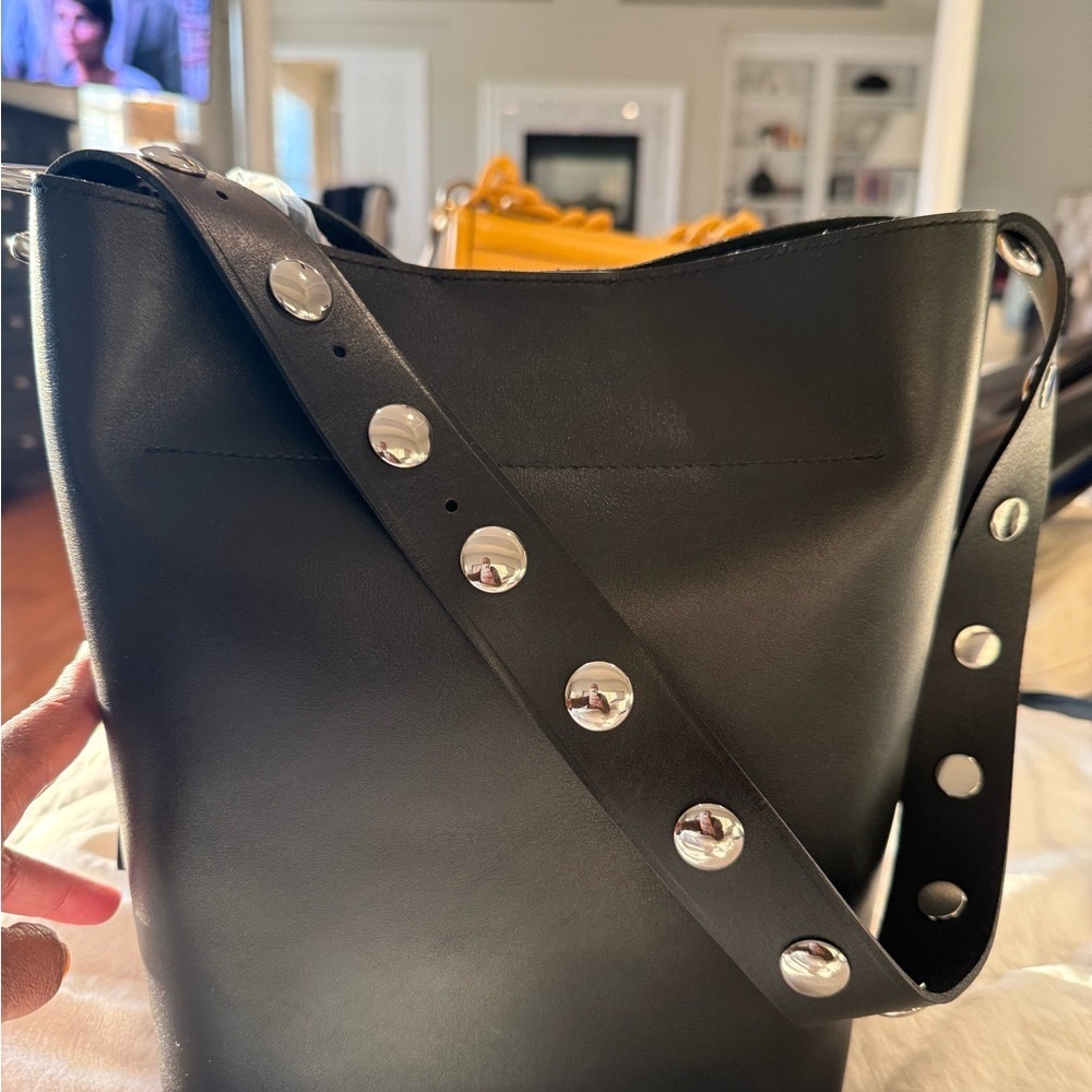 Madewell Black Leather Shoulder Bag